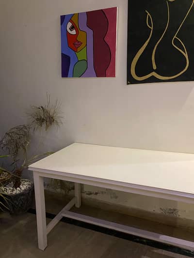 white table