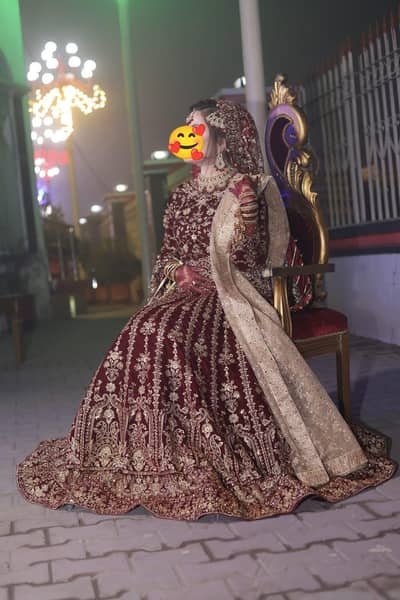 Indian Velvet Lehnga. With Double Dupata & Jewellery