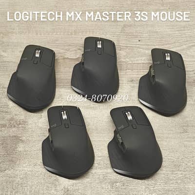Logitech MX Master 3s Wireless Mouse - Rechargeable USB-C 8K DPI