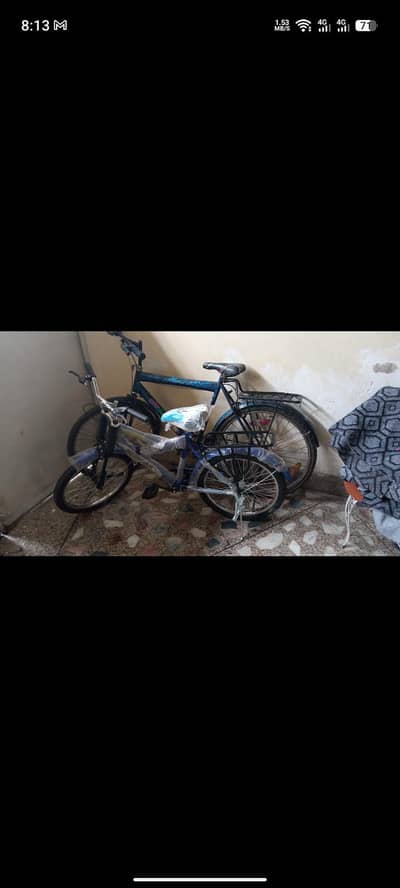 bicycle pair 26 inches and 18 "