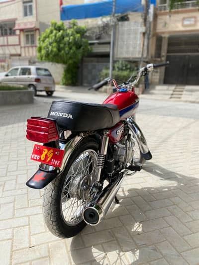 Honda CG 125 1989 model for sale karachi number