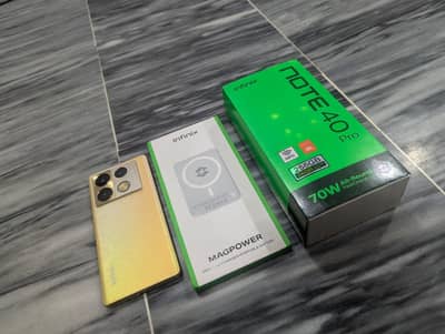 Infinix Note 40 Pro 12gb + 12gb ram 256 GB  1o8mp camera