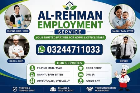 Maid /Cook/ Baby Care / Patient Care / Nurse / Kitchen Helper/ Driver
