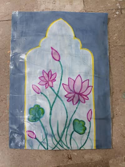 Lotus flower painting