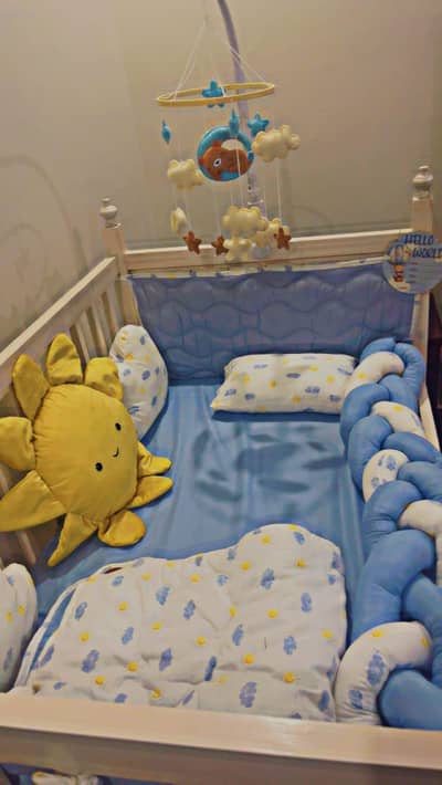 baby cot wooden made