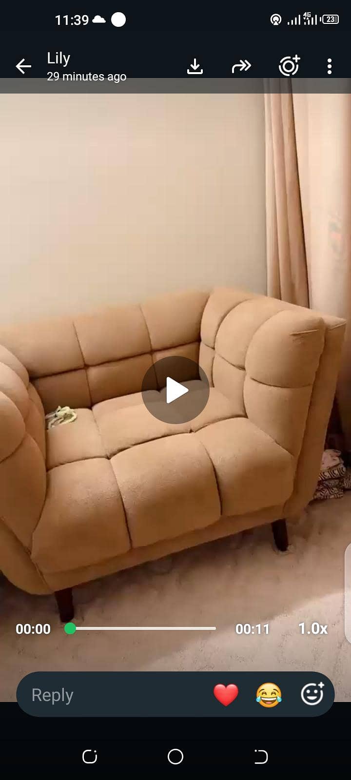 double bed with side table and sofa 2