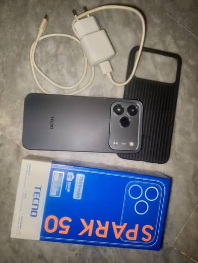 Tecno spark 50 15 days use like new 7000mah battery 128gb