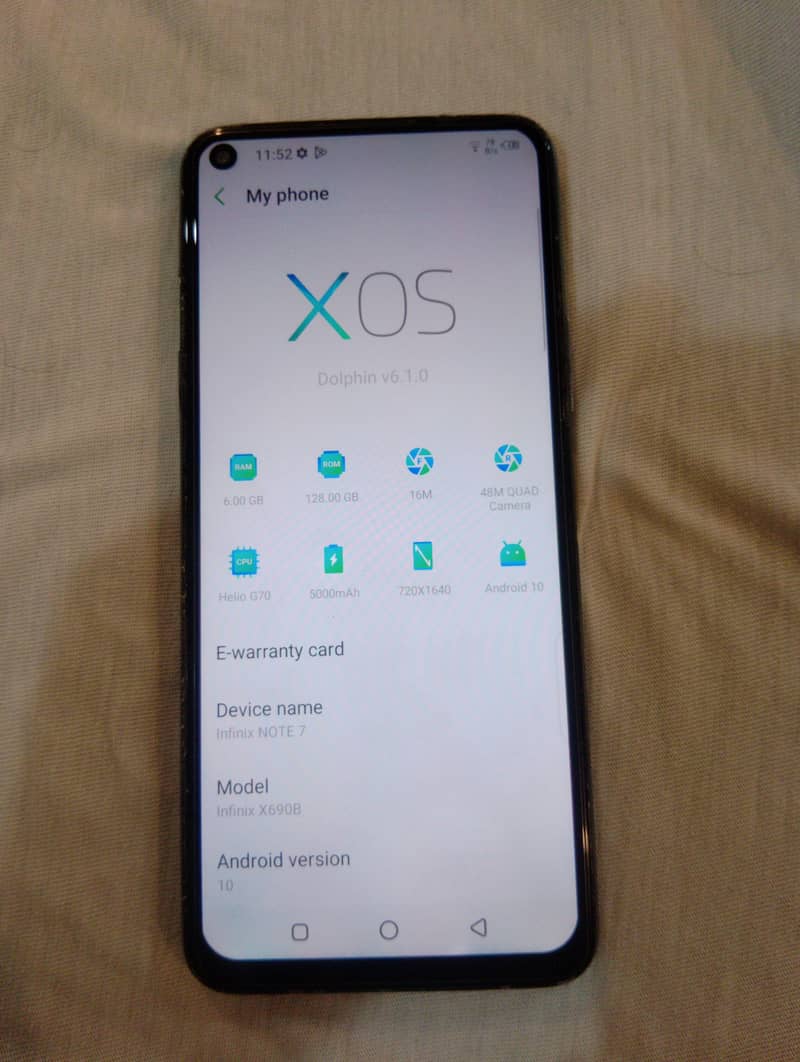Infinix note 7 0