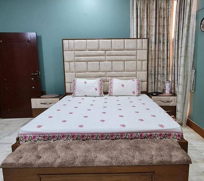 bed and side table 1