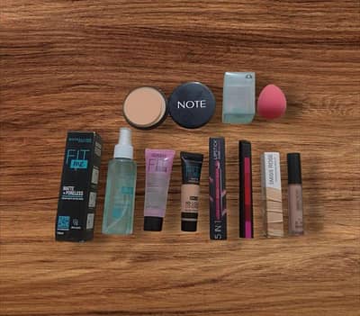 8-in-1 Complete Makeup Deal Set (Fit Me, Miss Rose, Note) - Brand New