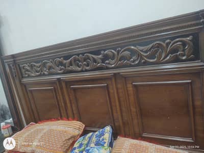 bed with mattress
