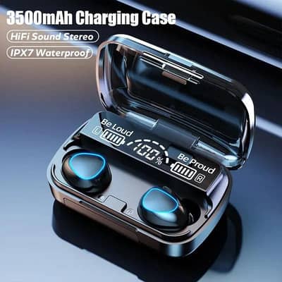 M10 Wireless Bluetooth Earbuds | Led Battery Display |