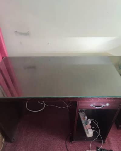Study Table/ Office Table with glass