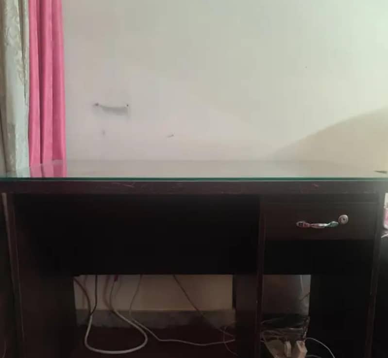 Study Table/ Office Table with glass 1