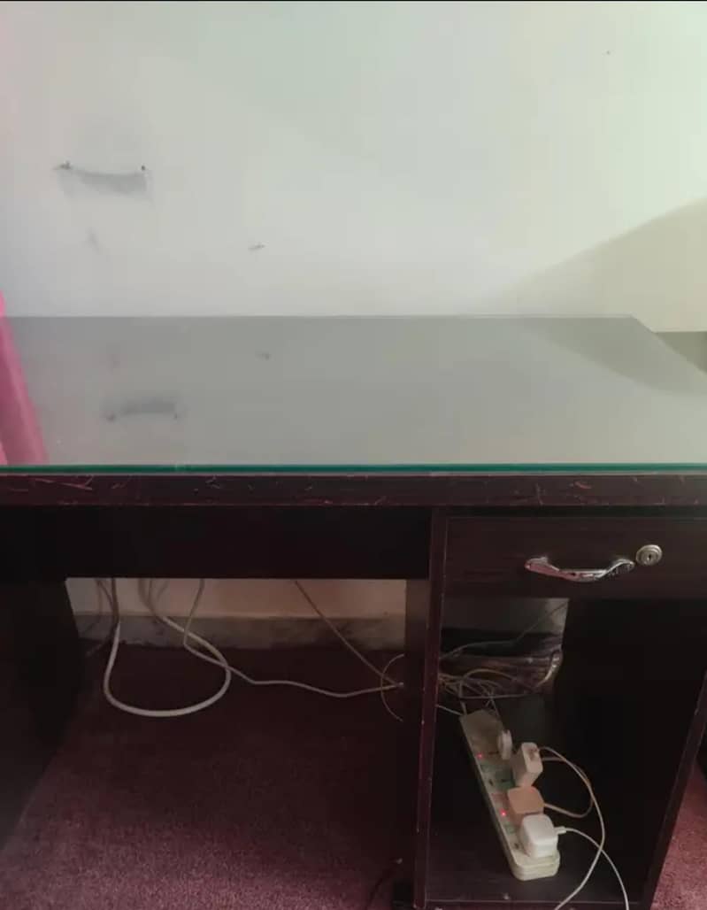 Study Table/ Office Table with glass 4