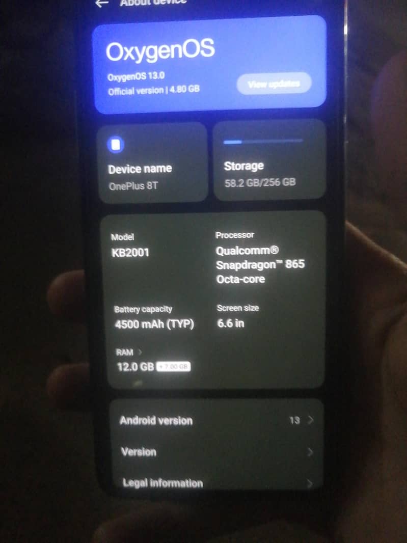 One Plus 8T 6