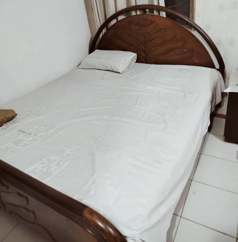 Wooden Bed sofa computer table 0