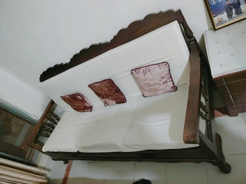 Wooden Bed sofa computer table 3
