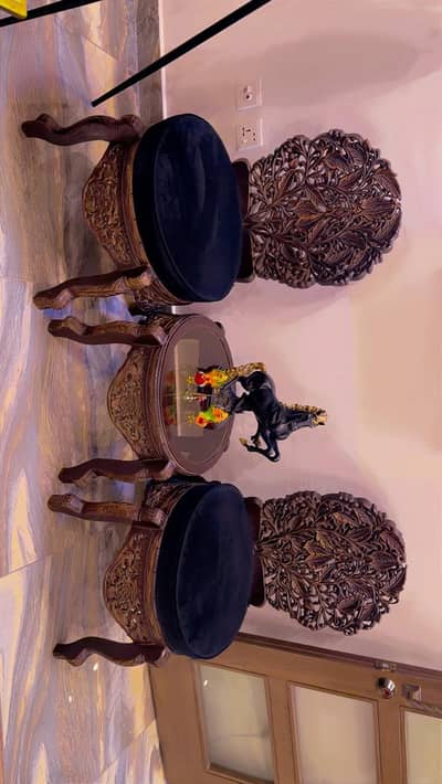 good quality wooden chair in black