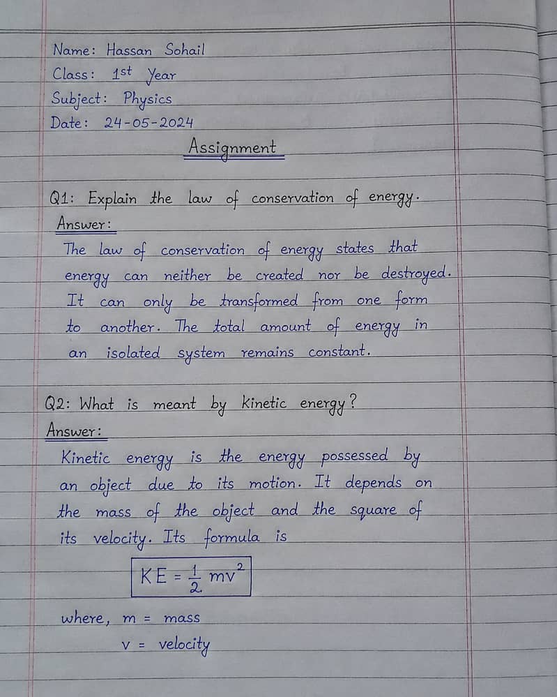 Assignment Work 1