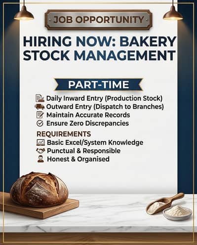 Night Shift Inventory & Stock management (Part-Time