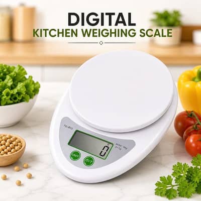 5KG Digital Kitchen Scale | Food Weighing Scale with Tray