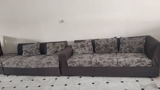  7-Seater L-Shaped Sofa Set for Sale (0302-8429308)