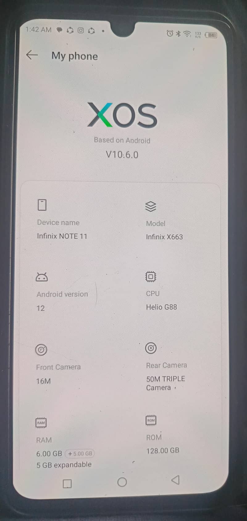 Infinix Note 11 6