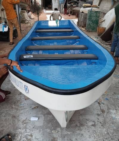 fiberglass rescue relief boat 19 feet baot 4 benches