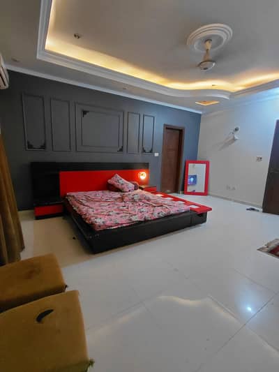 king size bed with matress sude table and mirror dressing