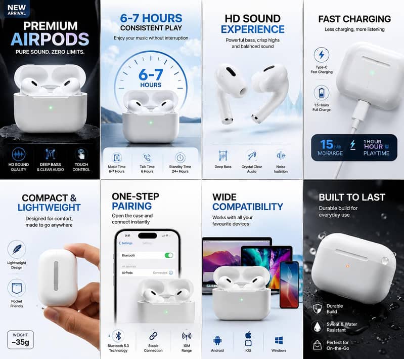 Wireless earbuds 6
