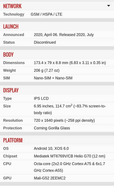 Infinix Note 7