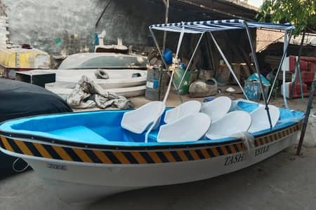 15 feet rescue relief boat fiberglass 6 chair safety railing 3 hooks