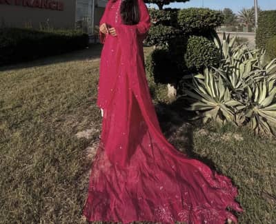 Pink three piece ethnic wear