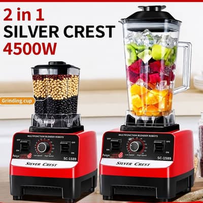 Silver. Crest Juicer Machine 2 in1 - Model SC-1589 orignal