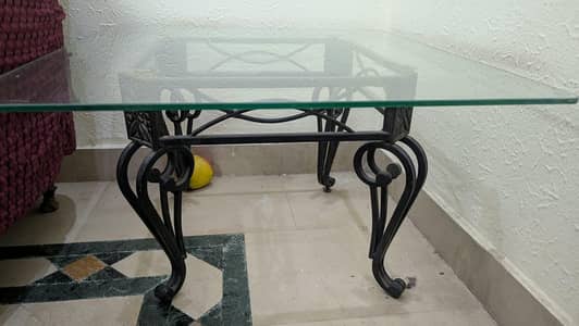 Coffee table with side table