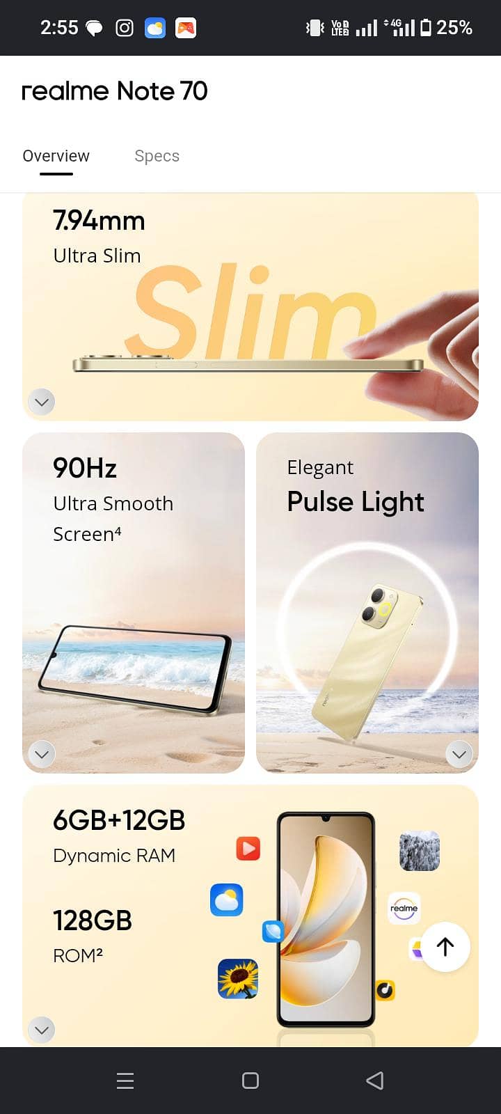Realme Note 70 4