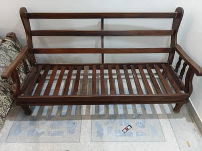 5 seater wood sofa set
