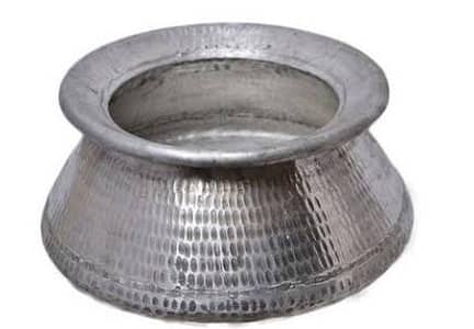 Premium Silver Sindhi Degh — Heavy Quality