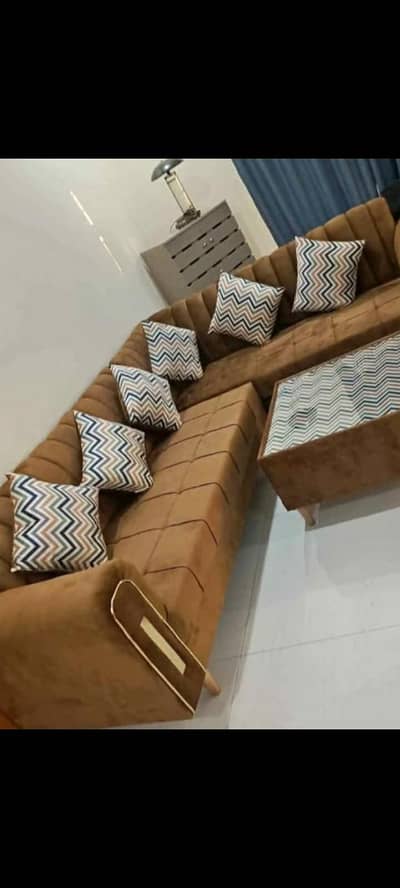 SOFA L SHAPE 7 SEATER BRAND NEW SOFA FOR ORDER PLZ CALL 03281010987