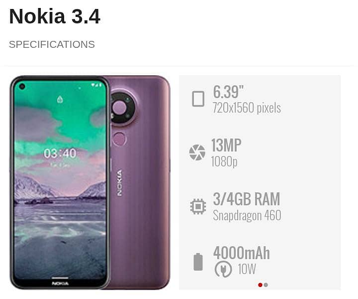 Nokia 3.4 9