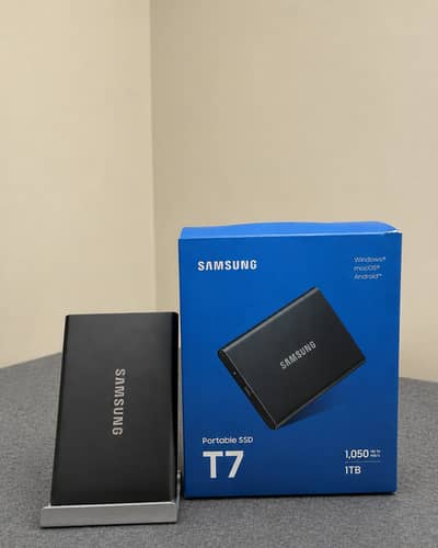 Samsung T7 Portable SSD 1TB - Barely Used, Under Warranty