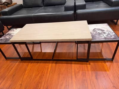 Interwood Coffee Table/Premium Wooden Centre Table Nest