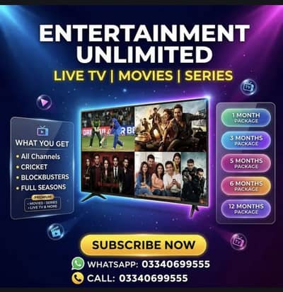 Iptv 4k ultra HD packages available for tv,android box and mobile
