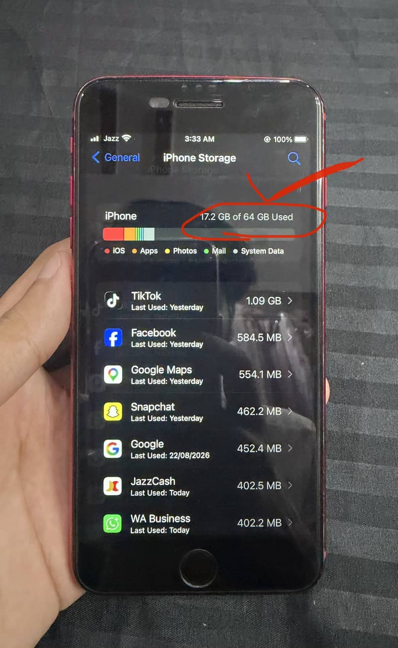 Iphone 8 plus PTA 3