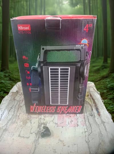 *KBroad KTS-1706 3-in-1 Speaker - Solar, Bluetooth, FM Radio*