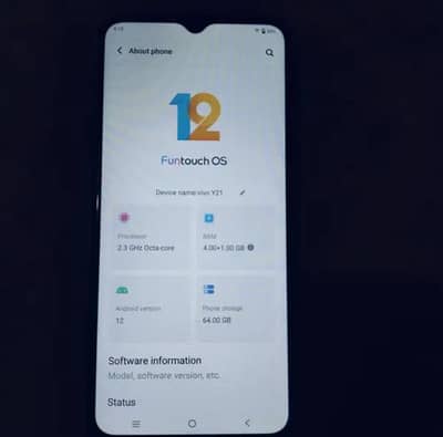 Vivo Y21 Original Good Condition