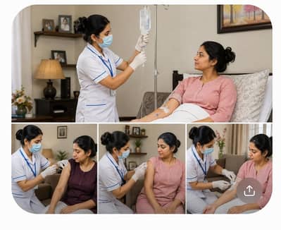 Home nursing services with professional nurses