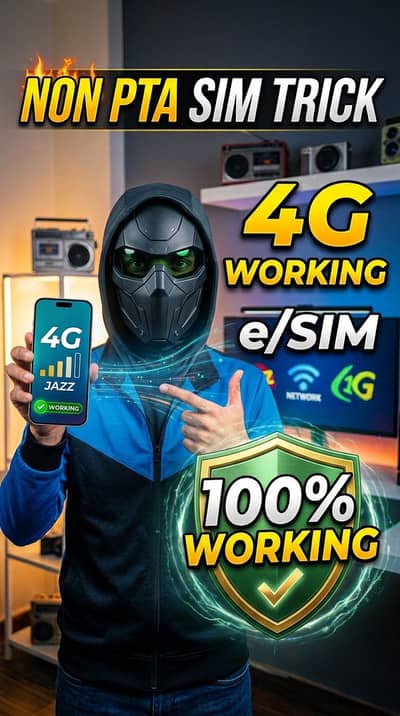   NON PTA SIM Trick 2026 | 100% Working 4G e-SIM Method!