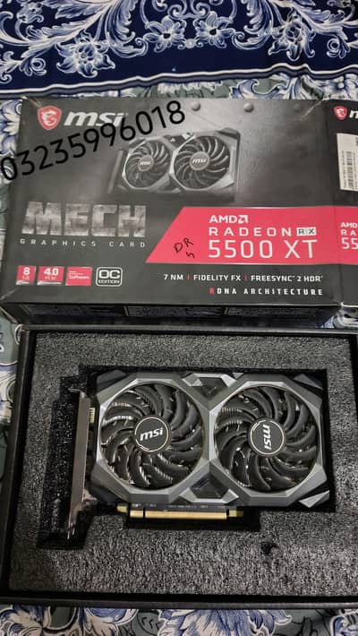 RX 5500XT 8Gb DDR6 sealed With box